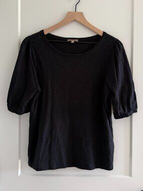 Lilla P Boatneck Puff Sleeve 100% Cotton Top